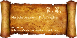 Waldsteiner Mónika névjegykártya